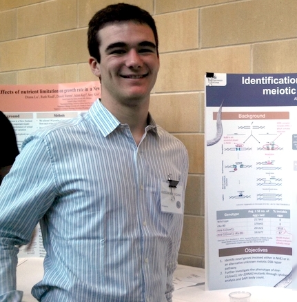 Allessandro at his poster